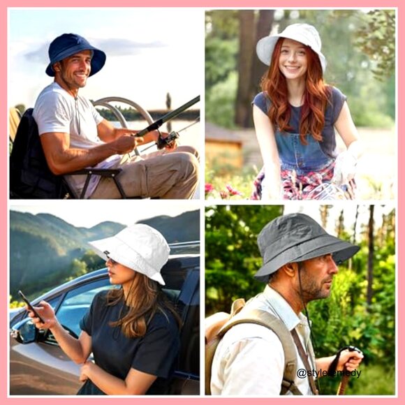 Lightweight Nylon Quick-Dry Packable Foldable Sun Hat for Hiking Outdoor main image 7